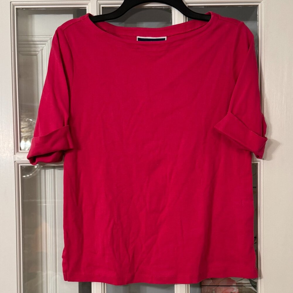 Karen Scott quarter sleeve blouse top size‎ S